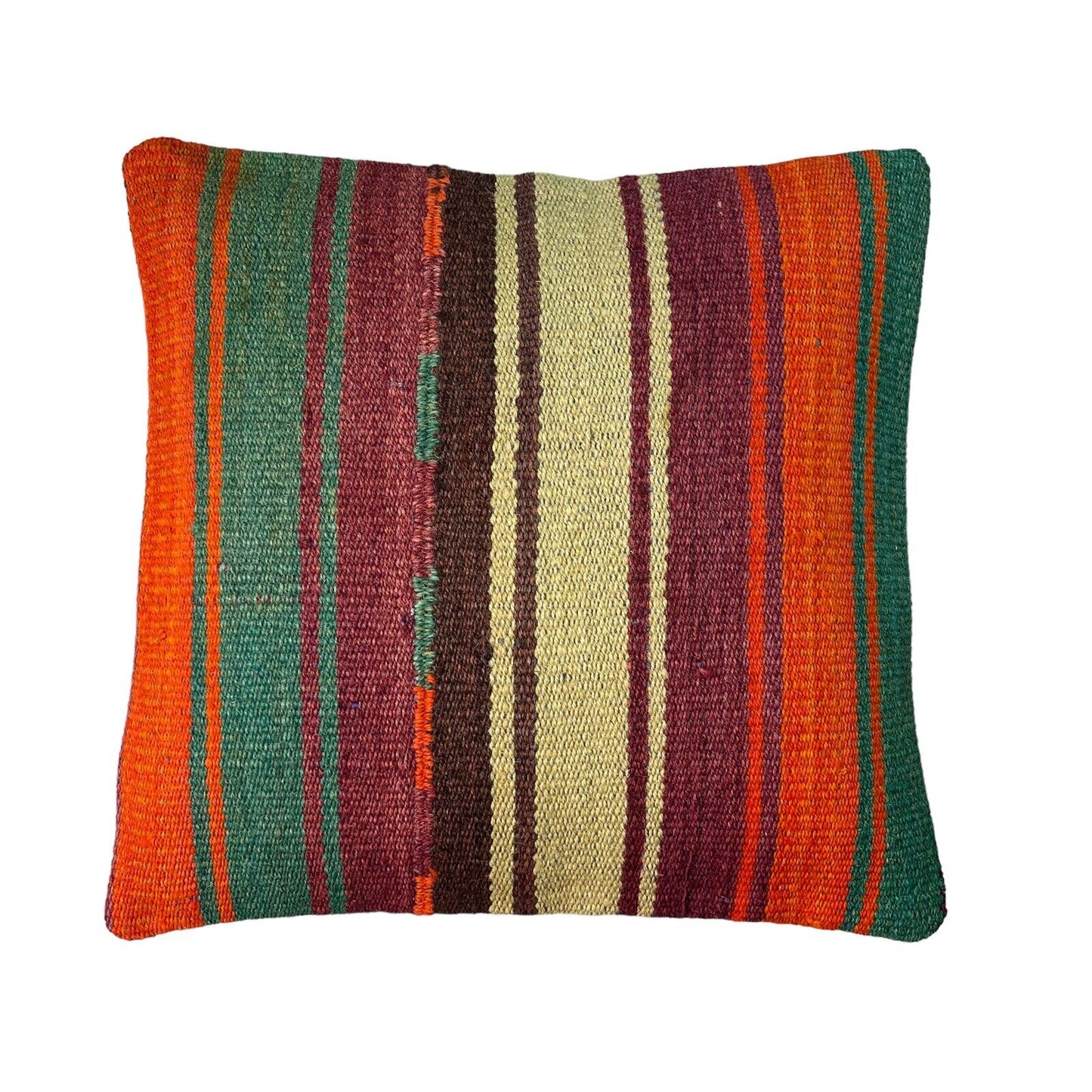 Einzigartige Kelim-Kissen,Turkish Kilim Pillow,16'×16'   Funda De Cojín Kilim