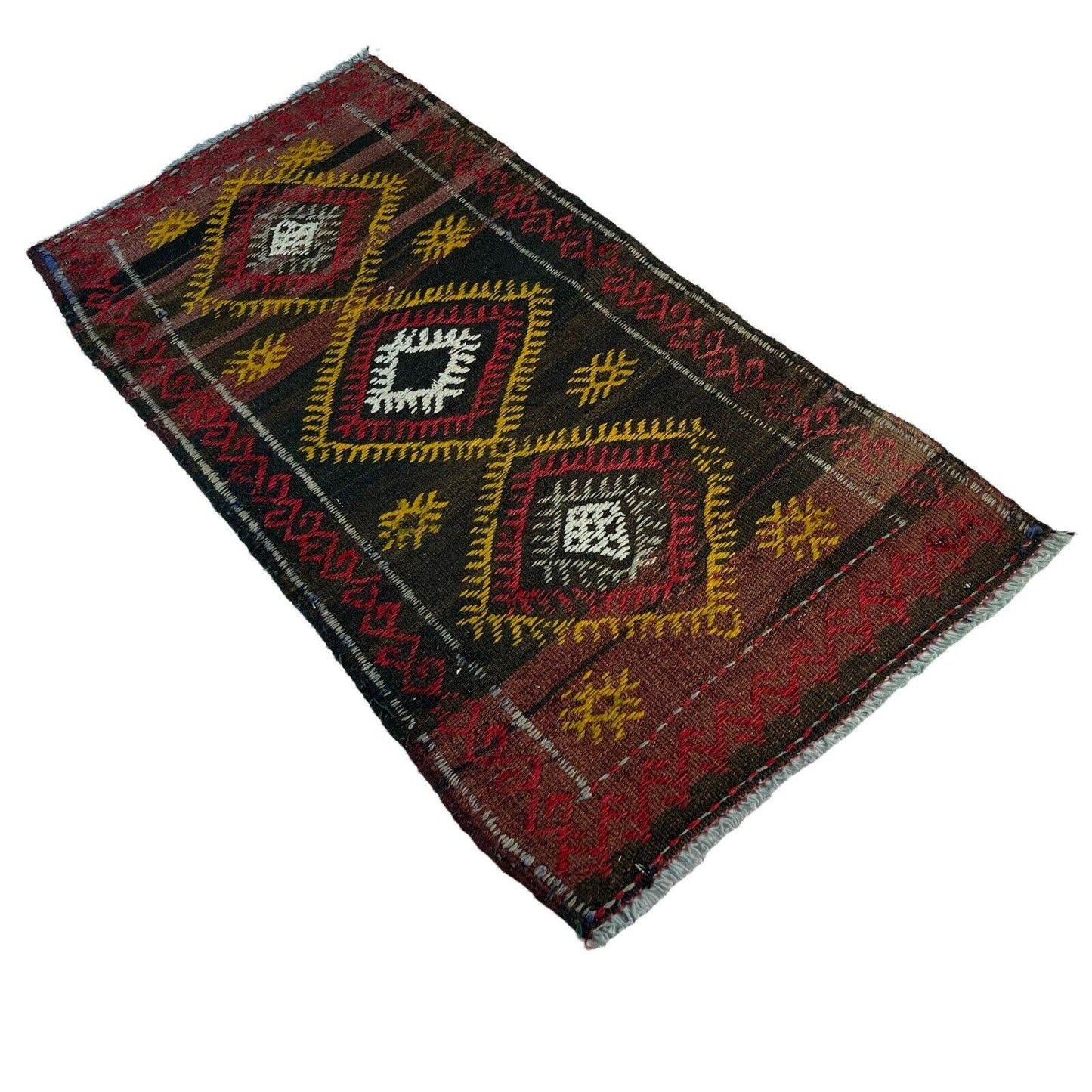 Traditionelle türkische Kelim Teppich, Vintage Turkish Kilim Rug  96 X 50 cm