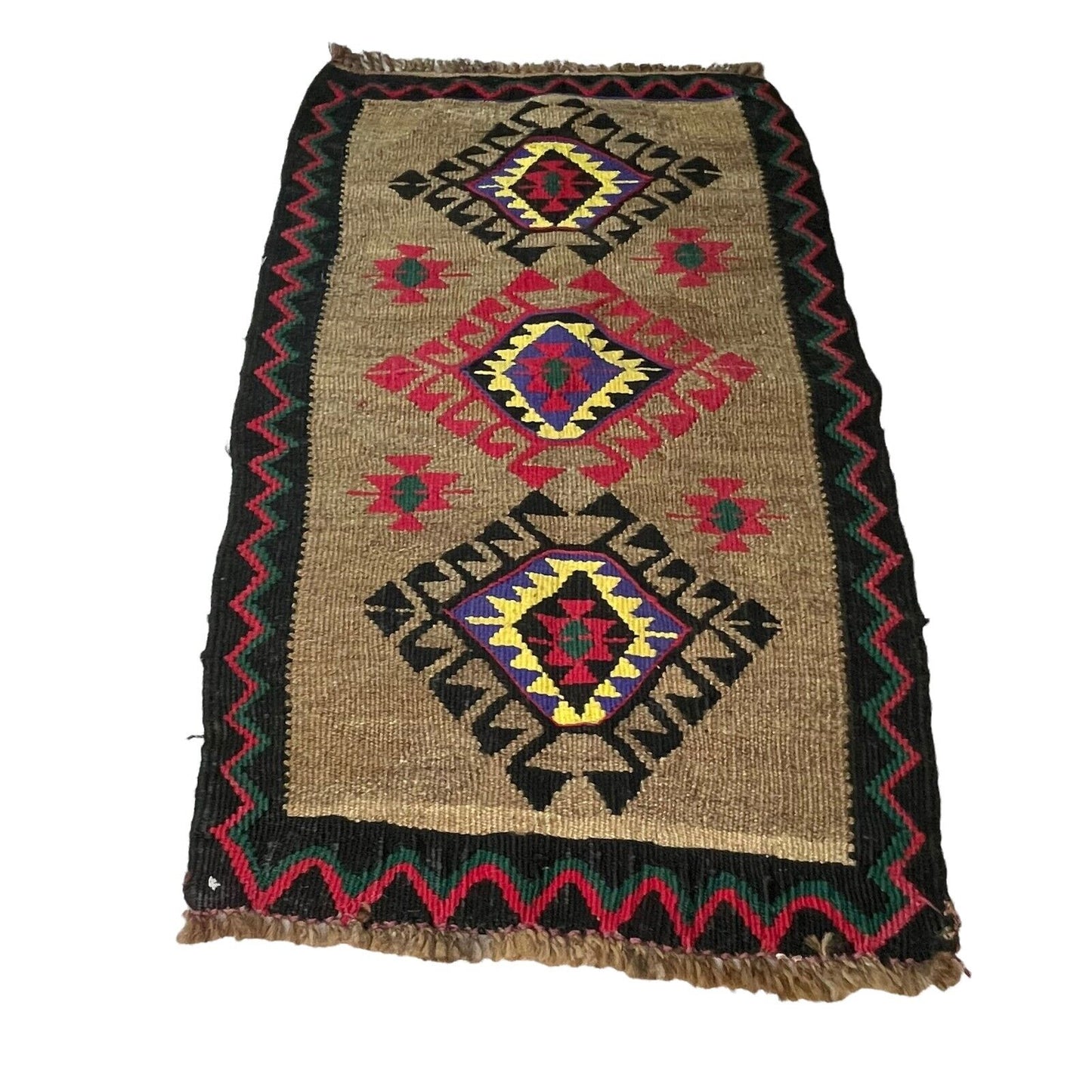 Traditionelle türkische Kelim Teppich, Vintage Turkish Kilim Rug 90X52 cm