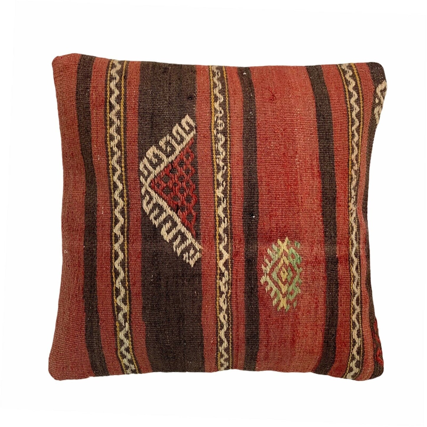 Einzigartige Kelim-Kissen,Turkish Kilim Pillow,16'×16'   Funda De Cojín Kilim