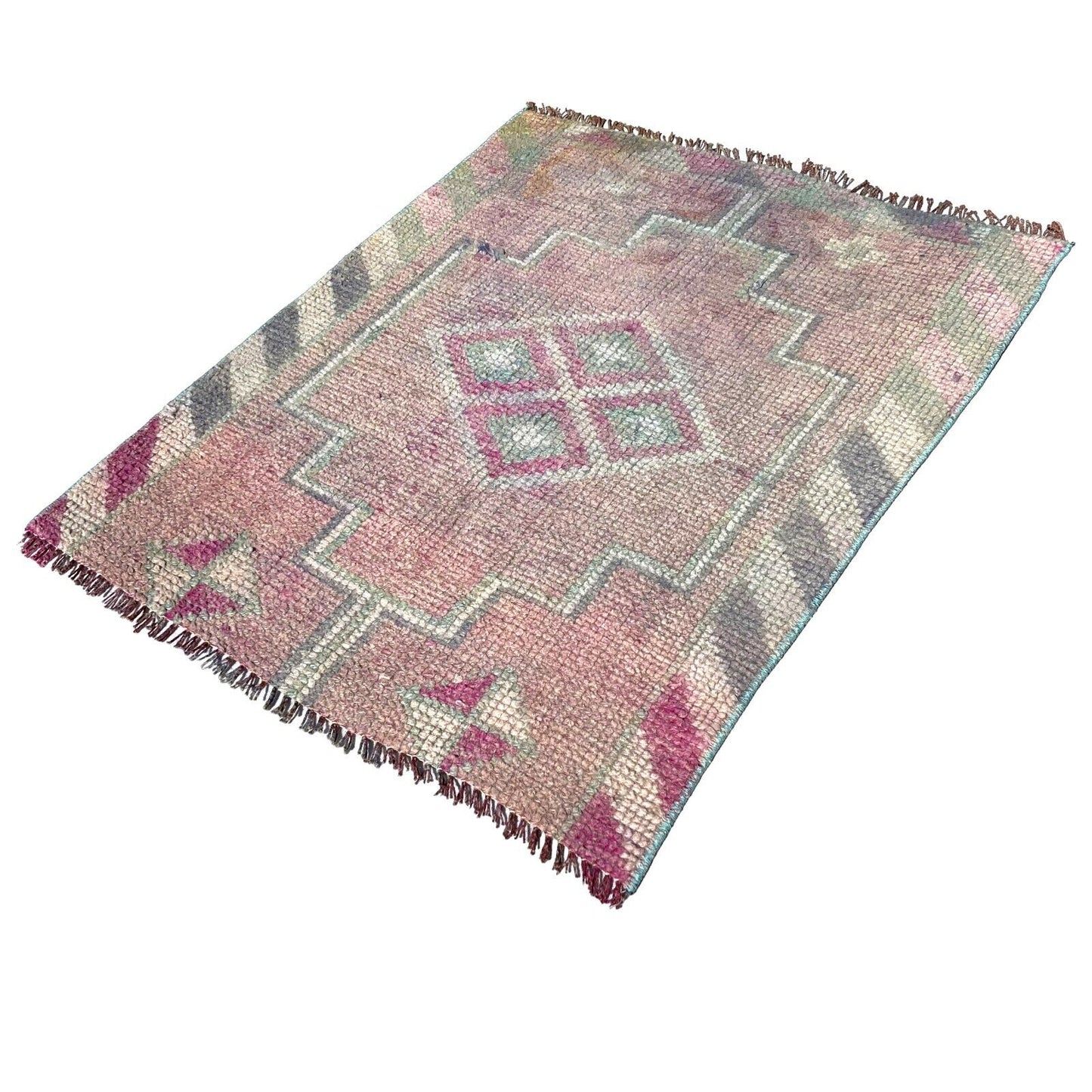 Traditional Turkish Kilim Rug,Vintage Kelim Teppich 100x82 Cm