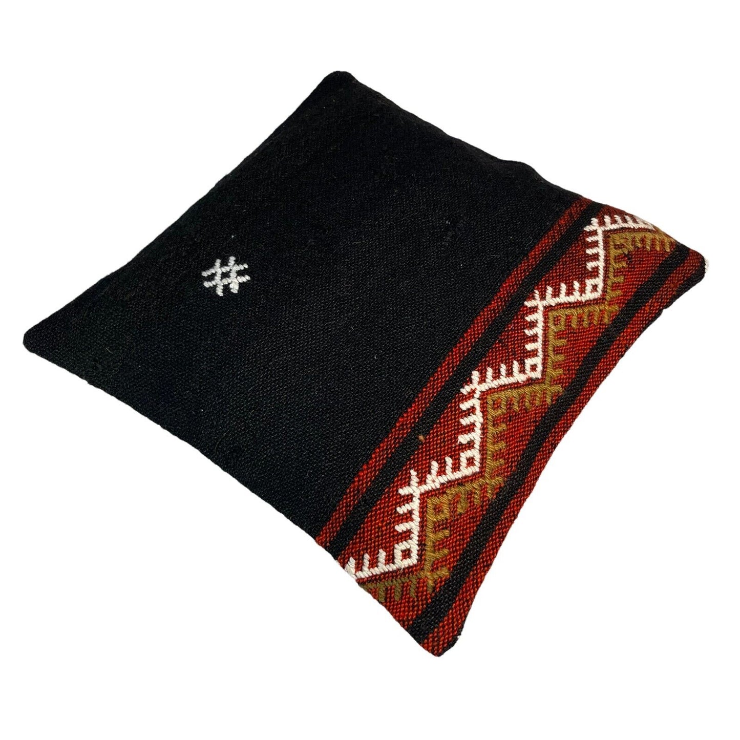 Einzigartige Kelim-Kissen,Turkish Kilim Pillow,16'×16'   Funda De Cojín Kilim