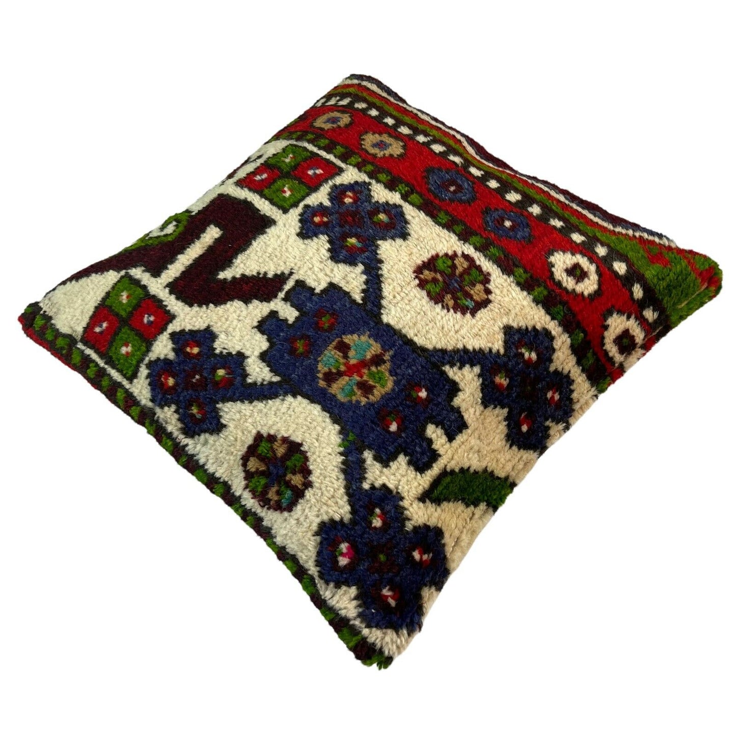 45 x 45 cm  , Vintage Turkish Cushion Cover ,  Vintage Handgemachte Kissenbezug