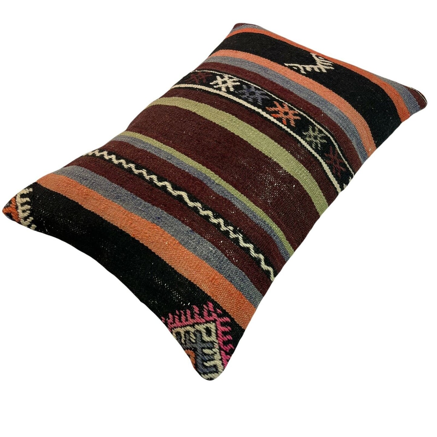 40x60 Cm Handgewebt Kelim Kissenbezug Vintage Kilim Cushion Cover , Boho,16'x24'