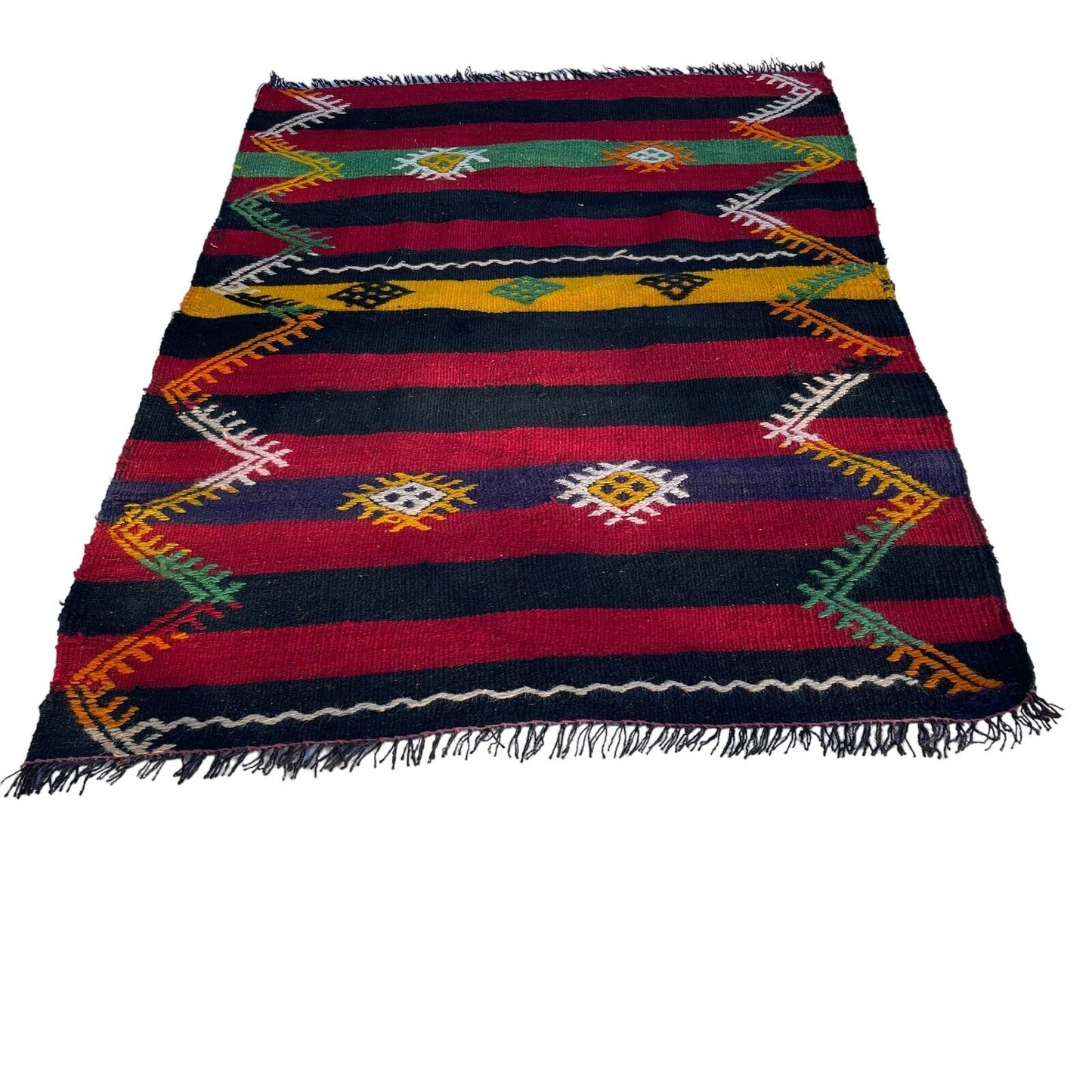 Traditional Turkish Kilim Rug,Vintage Kelim Teppich 137x100 Cm