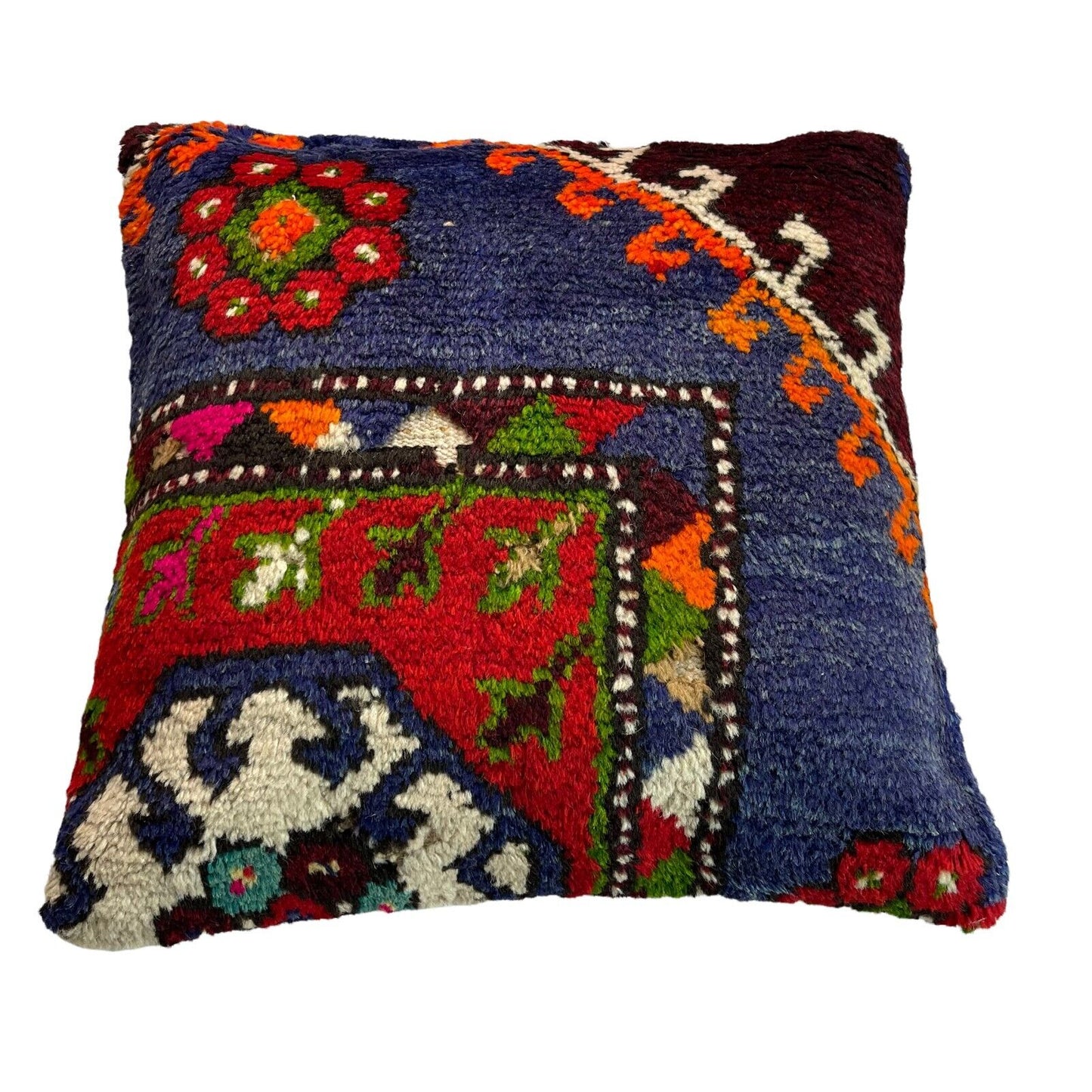 18''X18'' Vintage Handmade Rug Cushion Cover, 45 x 45 cm Deko Kissenbezug