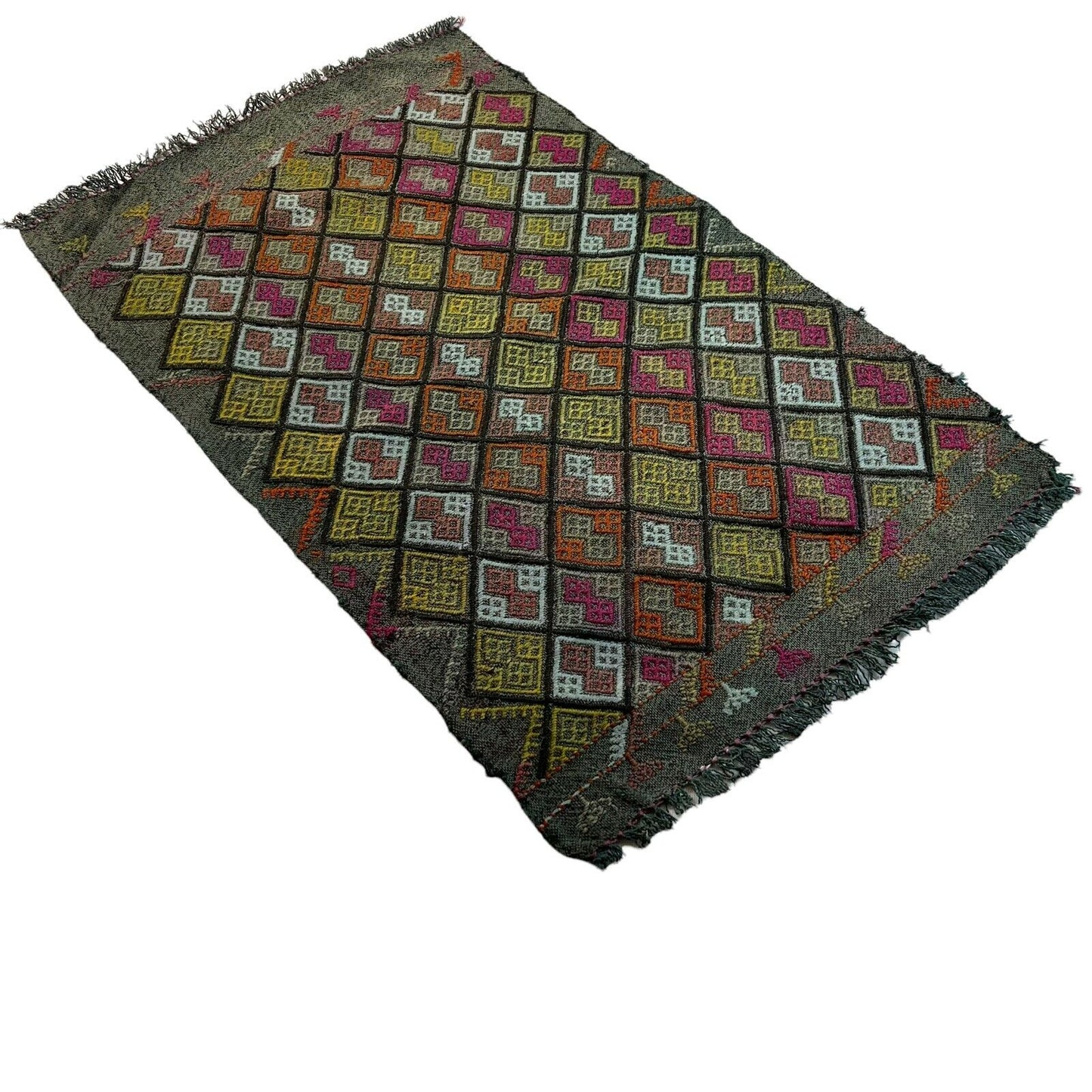 Traditionelle türkische Kelim Teppich, Vintage Turkish Kilim Rug 84X52 cm