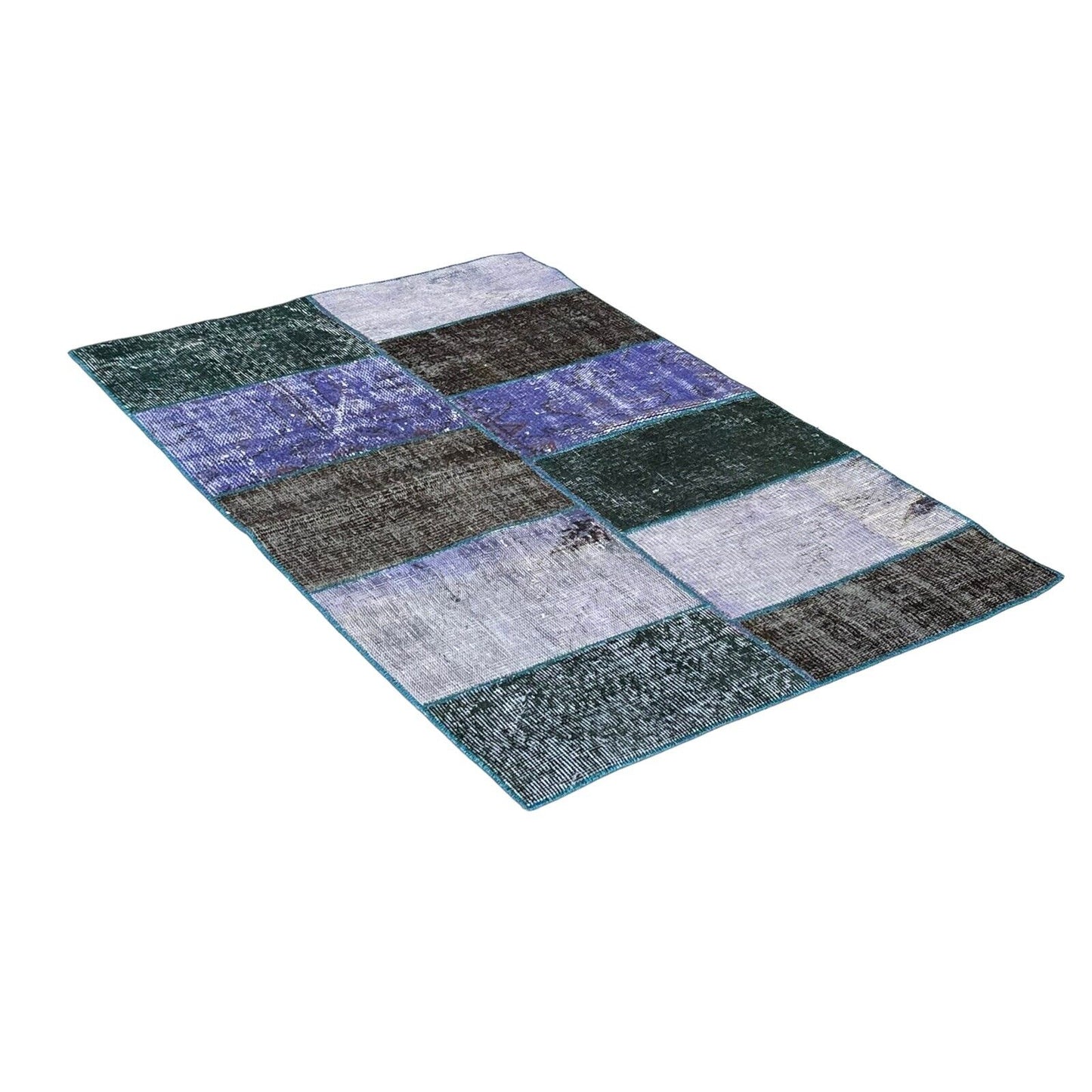 Unique Turkish Vintage Distressed  Patchwork Rug , 150 x 91 cm