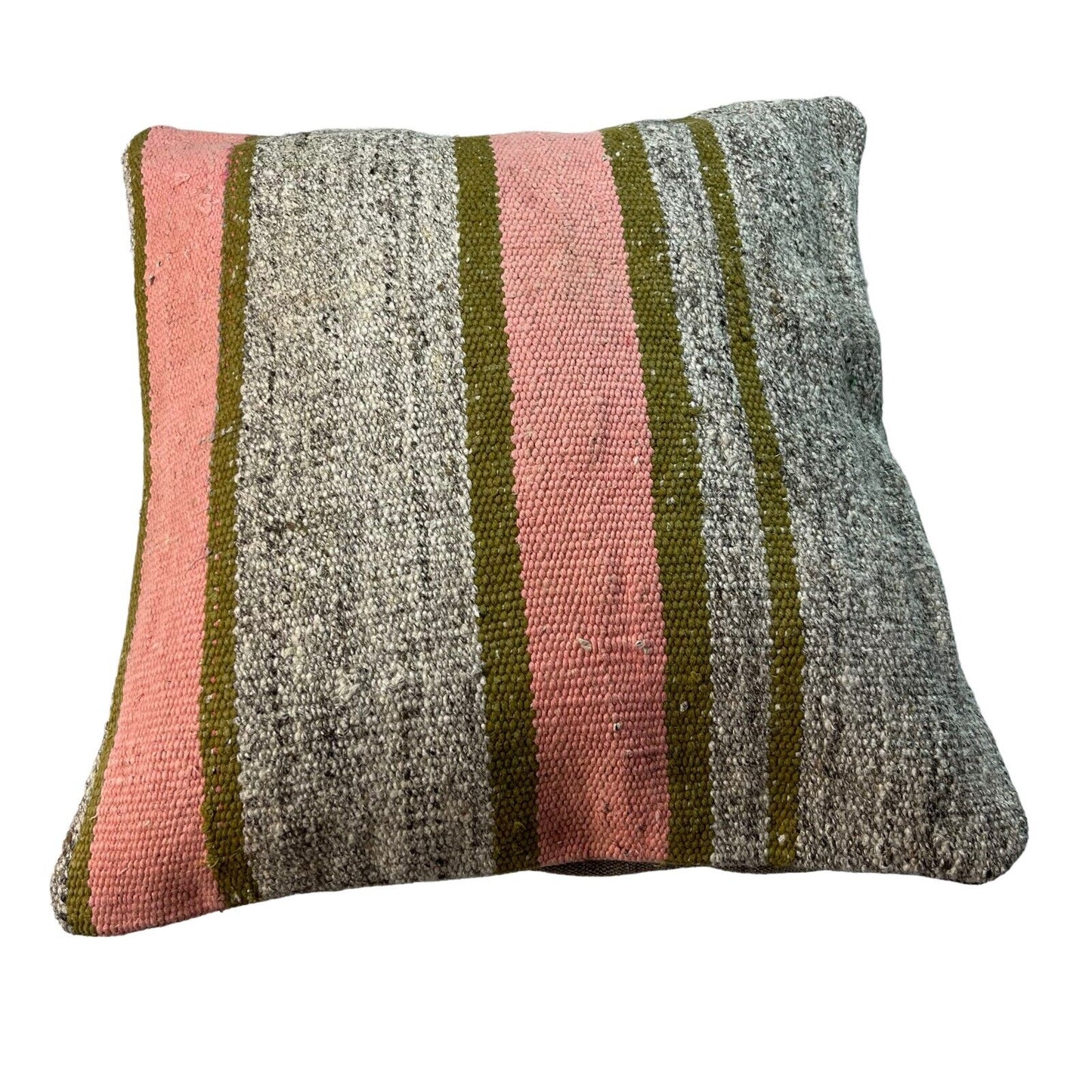 Einzigartige Kelim-Kissen,Turkish Kilim Pillow,16'×16'   Funda De Cojín Kilim