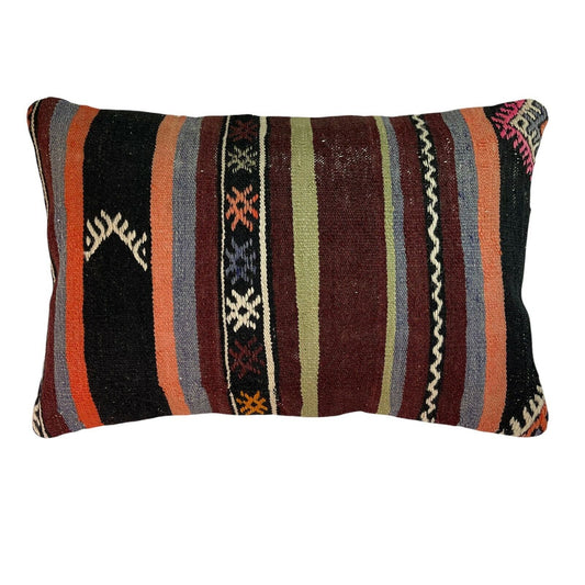 40x60 Cm Handgewebt Kelim Kissenbezug Vintage Kilim Cushion Cover , Boho,16'x24'