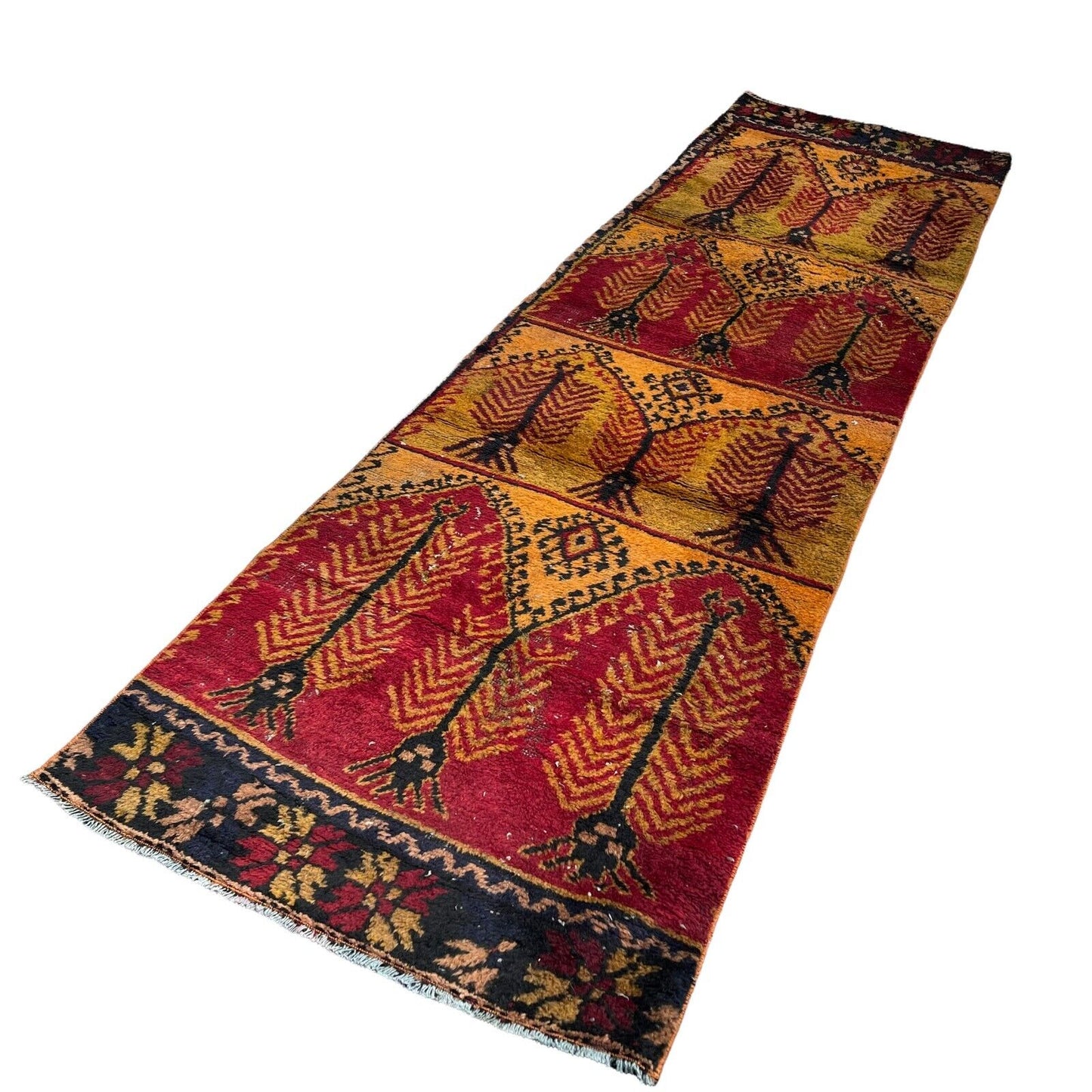 Antique Turkish Rug  Runner 320 x 90 cm