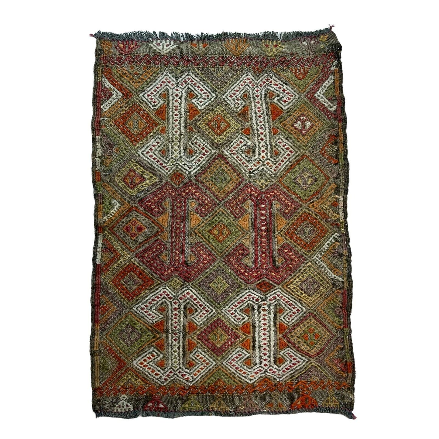 Traditionelle türkische Kelim Teppich, Vintage Turkish Kilim Rug 80X53 cm