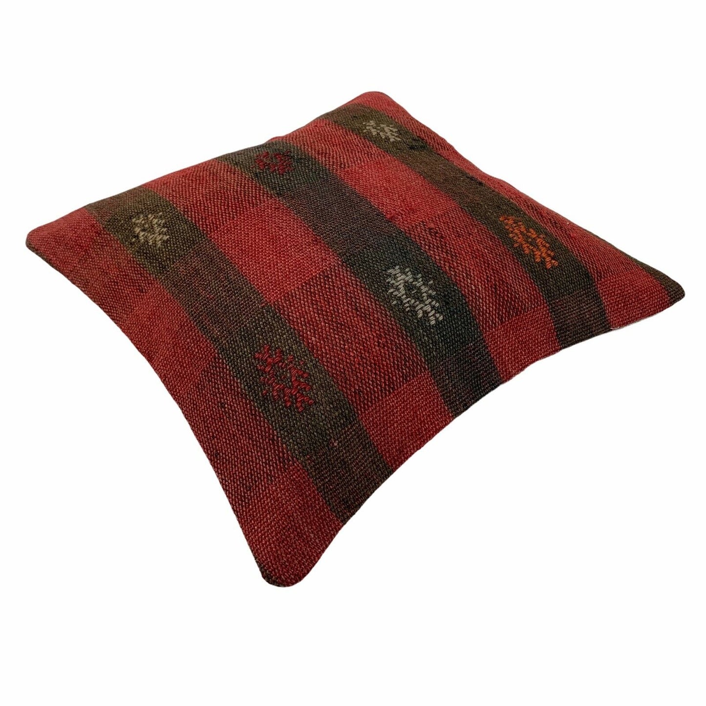 Einzigartige Kelim-Kissen,Turkish Kilim Pillow,16'×16'   Funda De Cojín Kilim