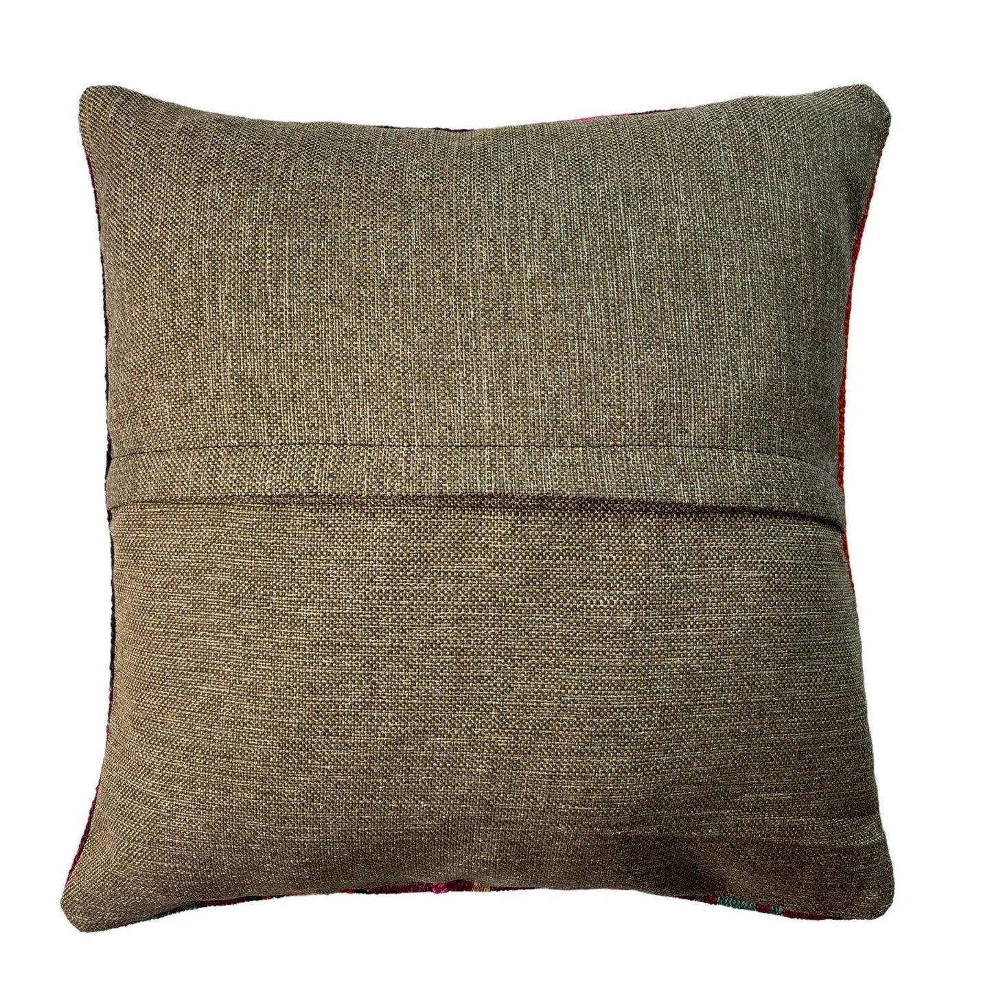 Einzigartige Kelim-Kissen,Turkish Kilim Pillow,16'×16'   Funda De Cojín Kilim