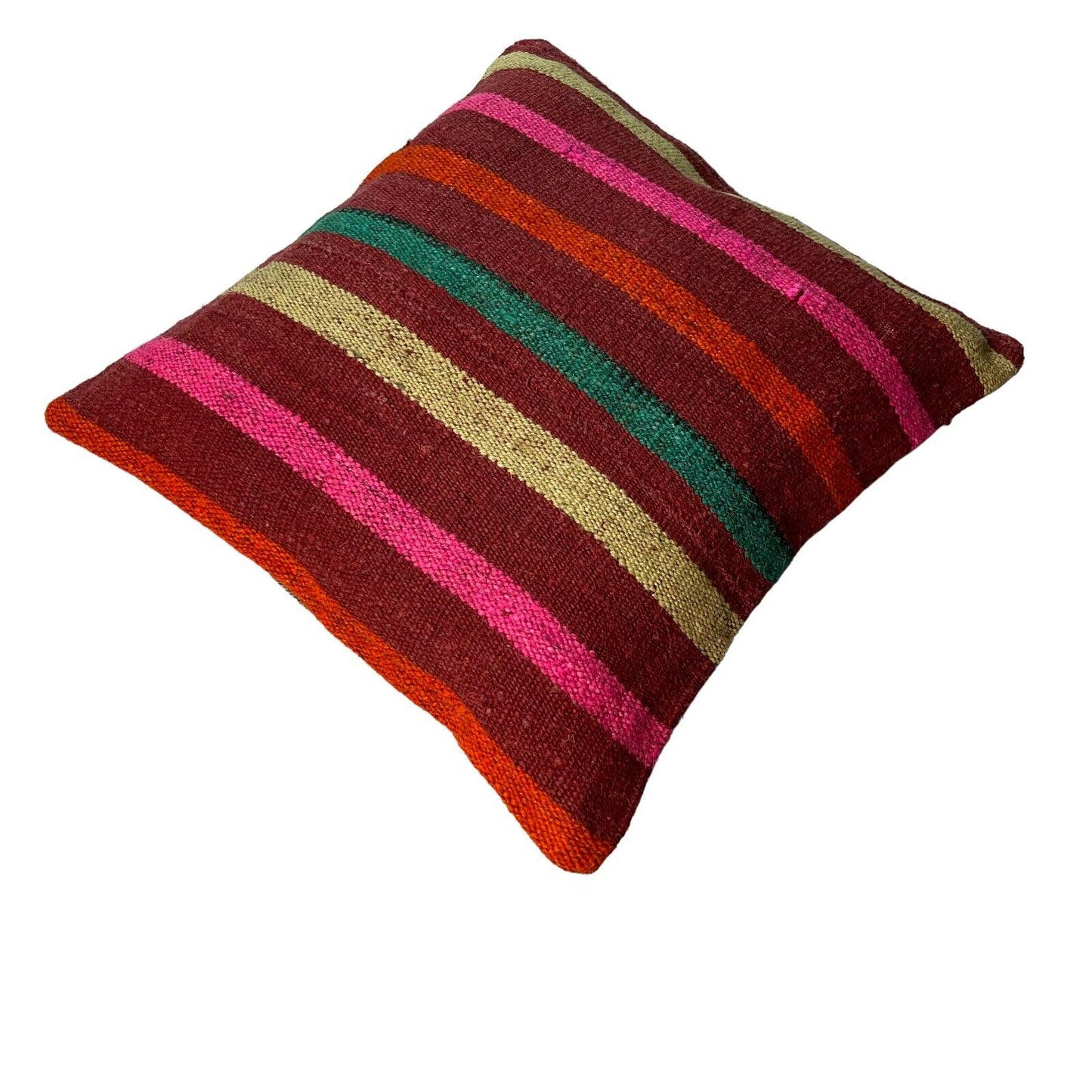 Einzigartige Kelim-Kissen,Turkish Kilim Pillow,16'×16'   Funda De Cojín Kilim