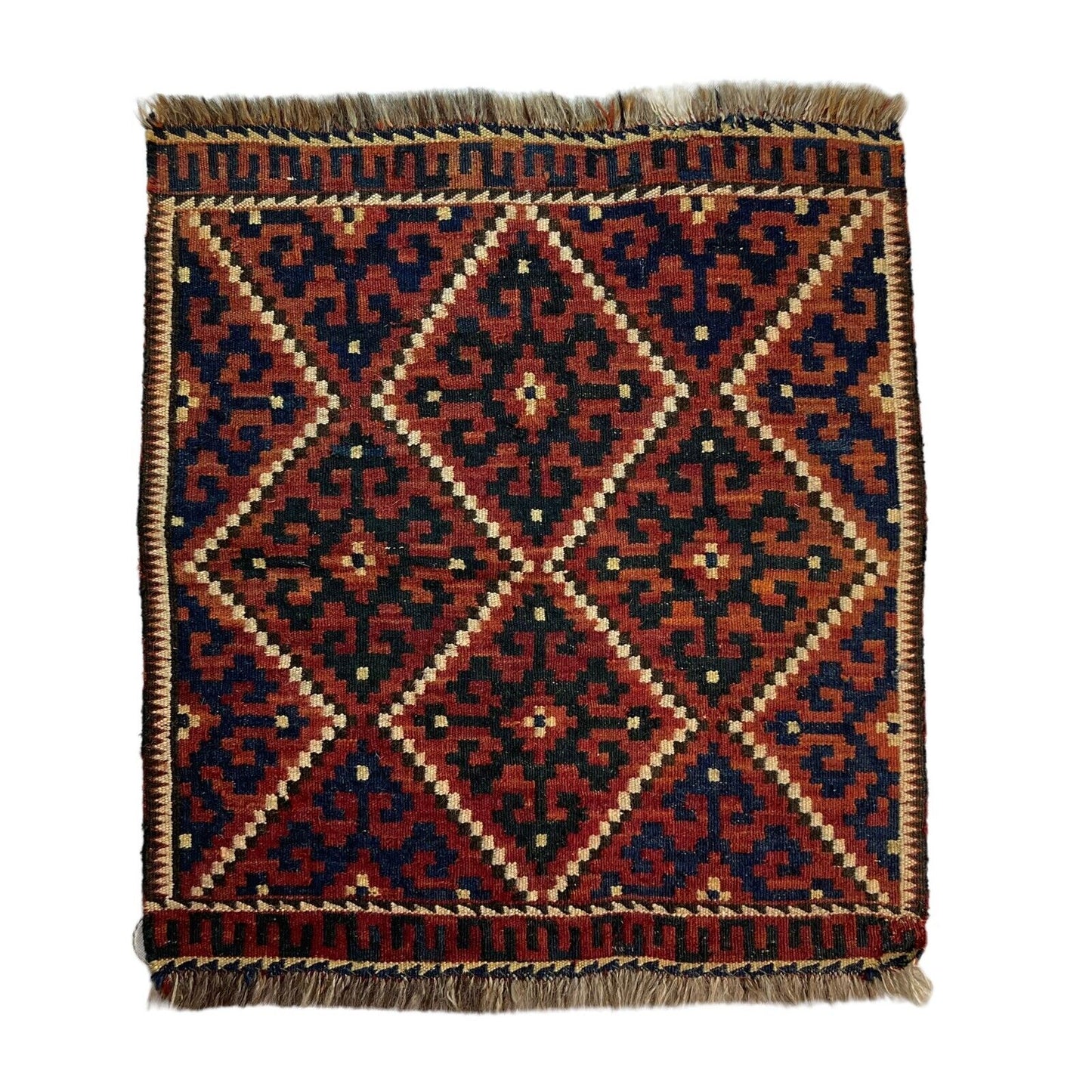 Vintage Afghan Maimana Kelim Teppich , 70 x 60 cm LL1514